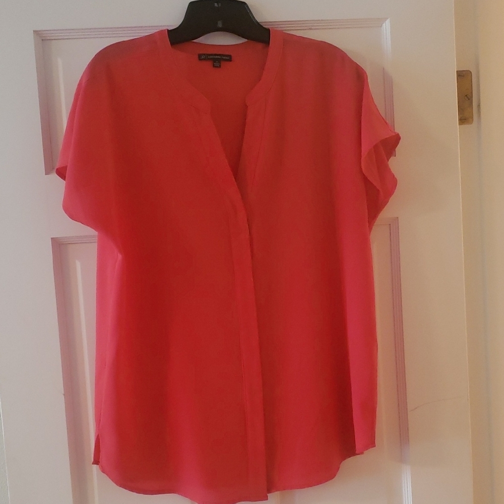 Adrianna Papell Vibrant Pink Blouse